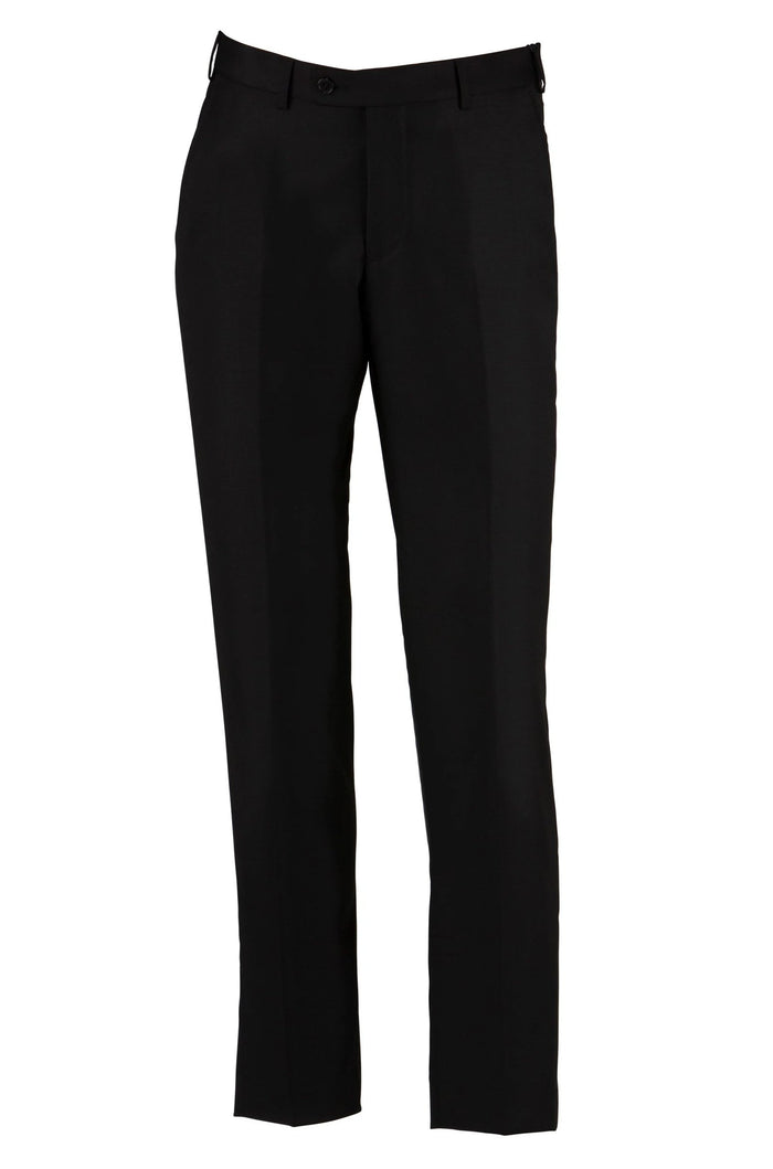 Edward 106 Black Australian Merino Wool Suit Trouser