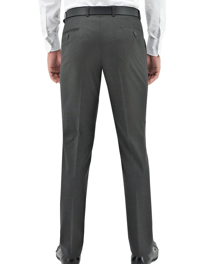 Edward 106 Grey Australian Merino Wool Suit Trouser