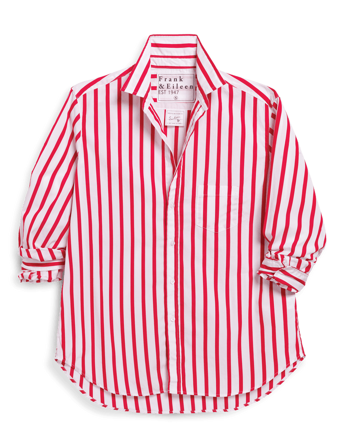EILEEN White and Red Stripe, Italian Superluxe