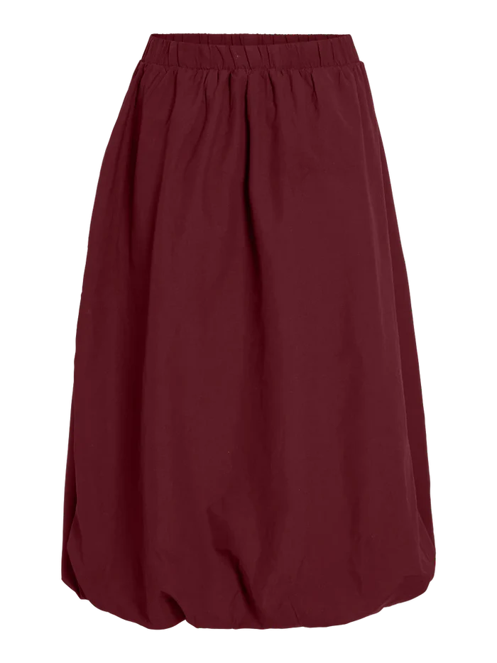 Eimear Midi Balloon Skirt (Cabernet)