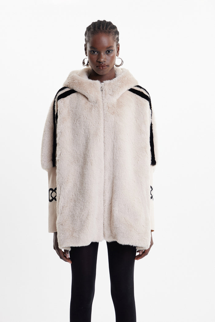 Ekkebert Faux Fur Hooded Jacket