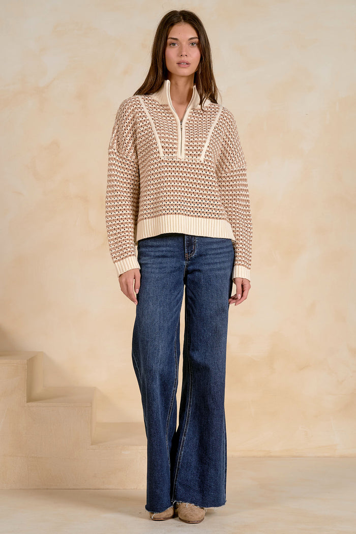 ELAN Natural Sweater