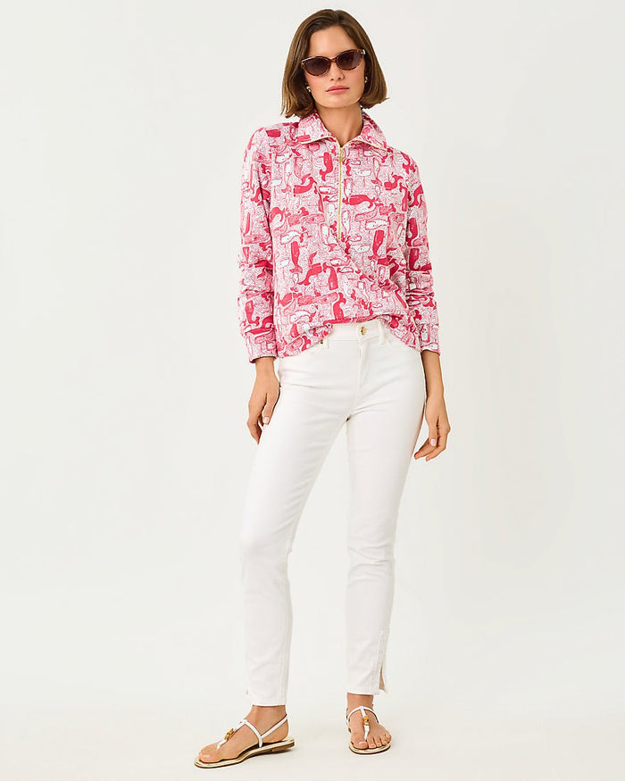 Lilly Pulitzer - Eleni Pullover - Paradise Punch Thar She Blows