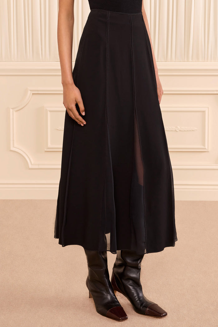 Elia Midi Skirt - Noir