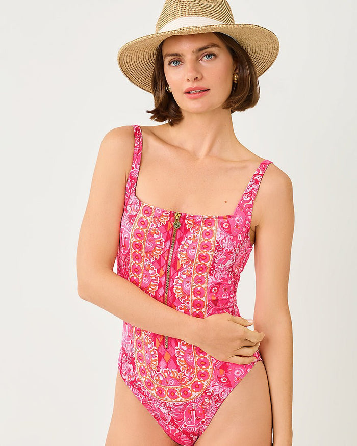 Lilly Pulitzer - Emil One Piece Swimsuit - Paradise Punch Jims Stuff