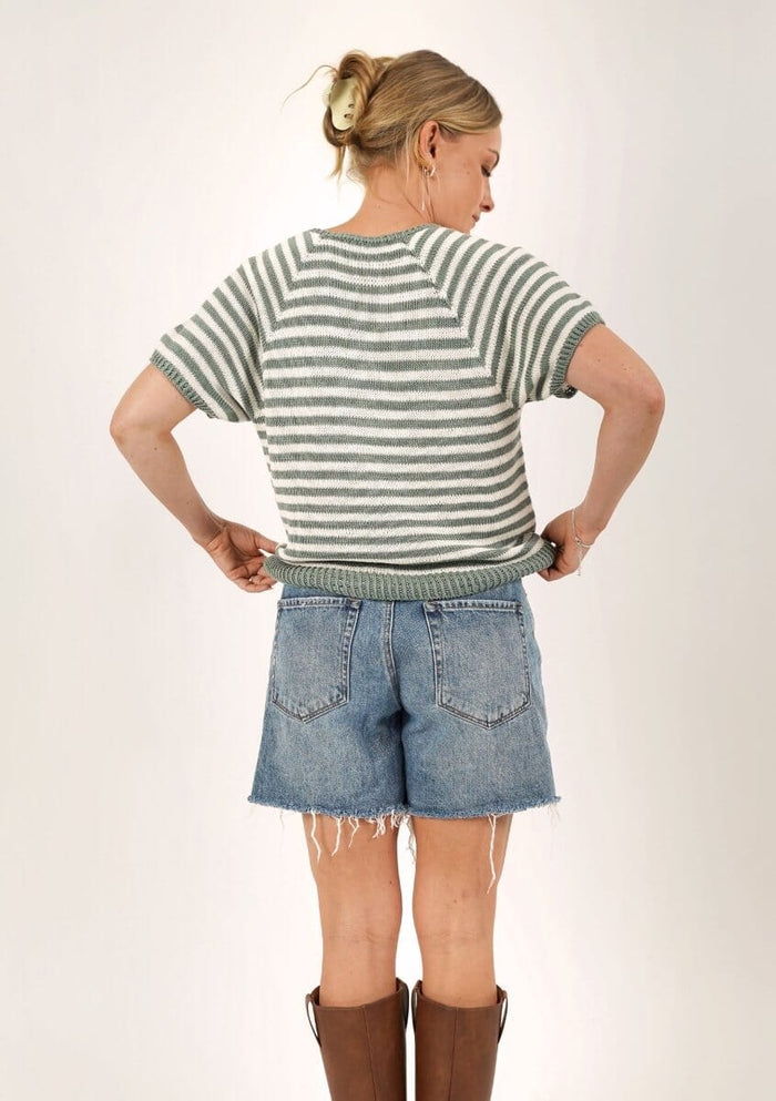 Eva Tee short sleeves, No 14 knitting kit