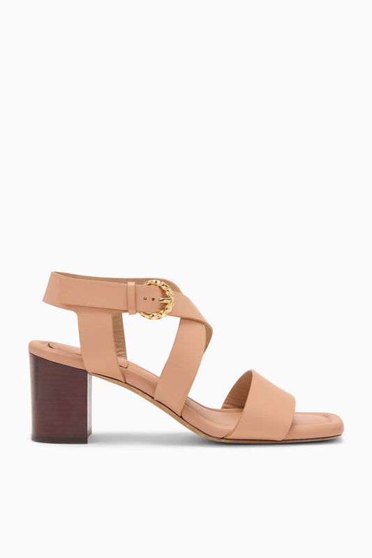 Sienna Leather Block Heel Sandal - Side Profile | Ulla Johnson
