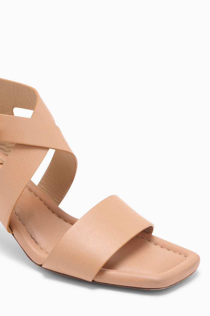 Sienna Leather Designer Sandal Square Toe Close-Up Detail | Ulla Johnson