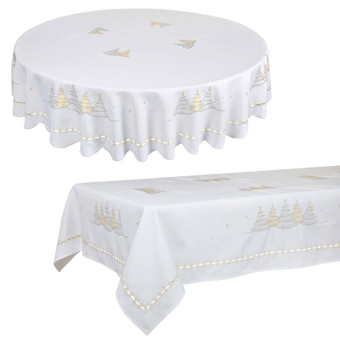 Xmas Tree White / 52 x 70"