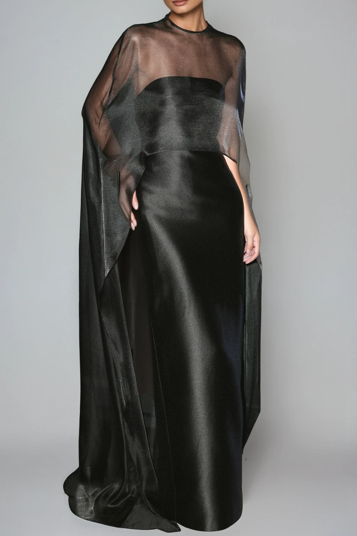 fallon-mesh-shawl-silky-maxi-dress-in-black