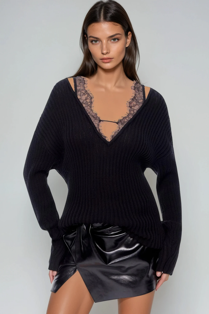 farangis-lace-deconstruct-knit-top-in-black
