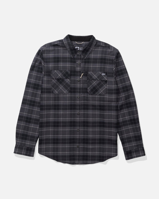 Fathom Ls Tech Flannel - Black Grey