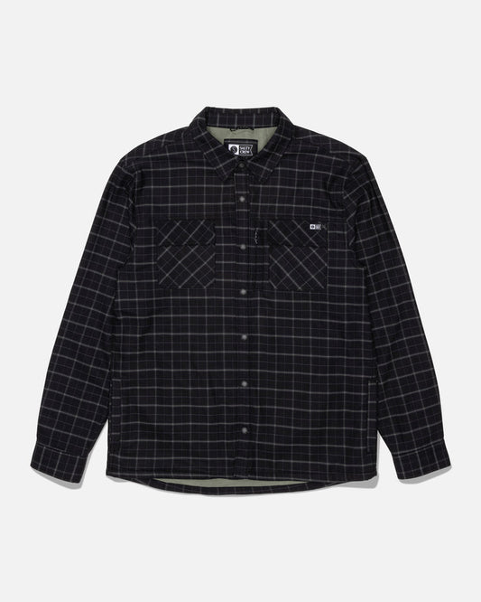 Fathom Ls Tech Shacket - Black/Green