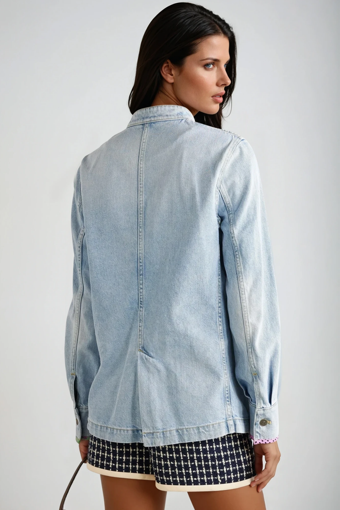 Faustinus Floral Denim Jacket
