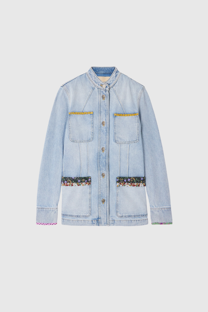 Faustinus Floral Denim Jacket