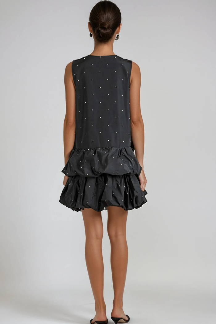 Favour Sleeveless Pearl Mini Dress