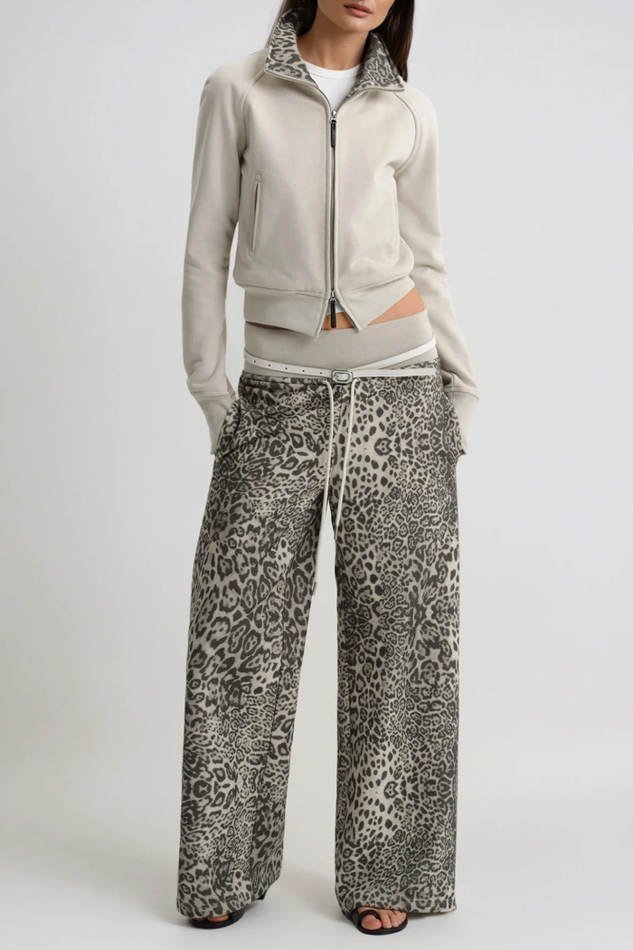 Fawzia Leopard Pants Set