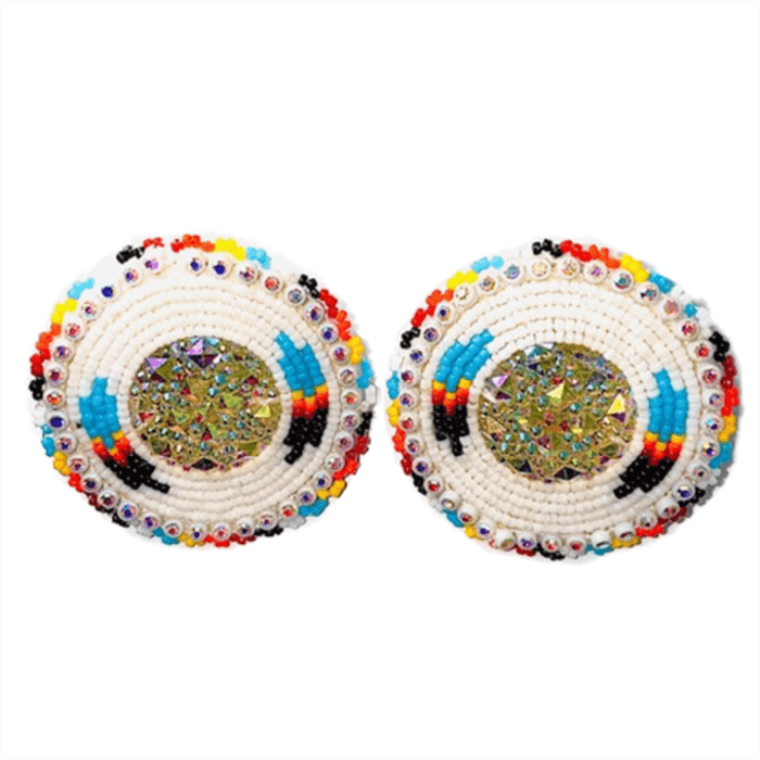Colorful beaded accessories inspired by indigenous culture and craftsmanship, showcasing tradition and artistry.