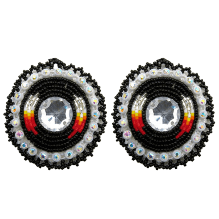 Feather - Glam Earring featuring hand-crafted design, showcasing traditional Indigenous culture and unique style.