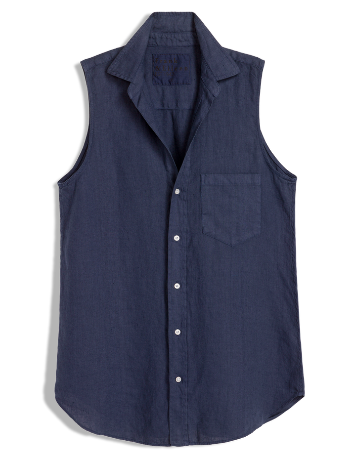 FINLEY Navy, Washed Linen