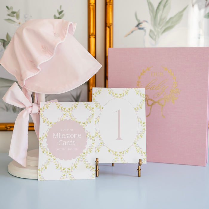 First Year Milestone Cards & Stand