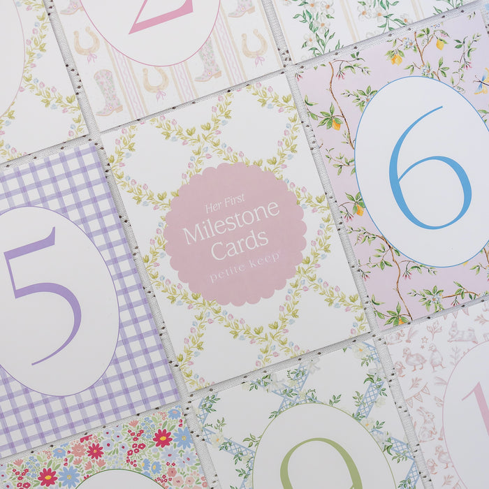 First Year Milestone Cards & Stand