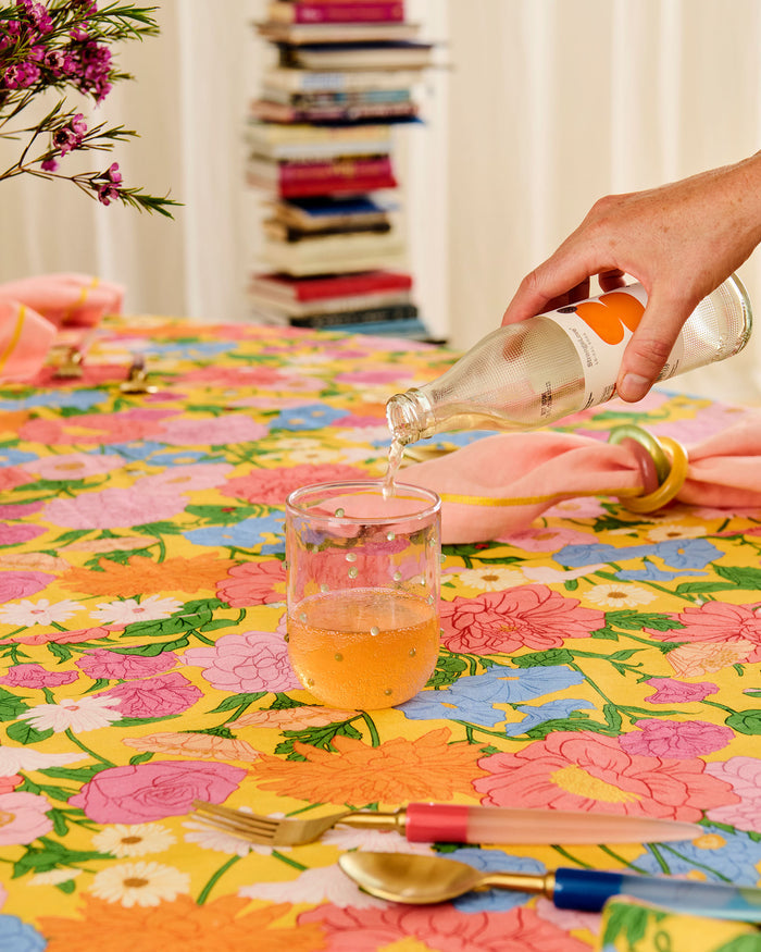 Follow The Sun Yellow Tablecloth