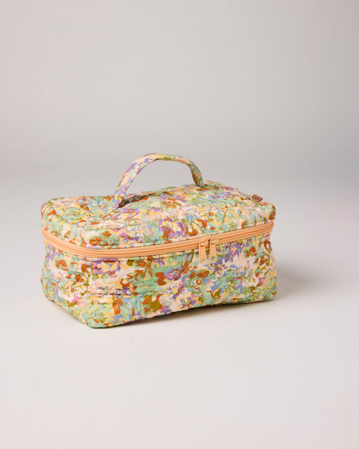Forever Mine Quilted Cotton Toiletry Case