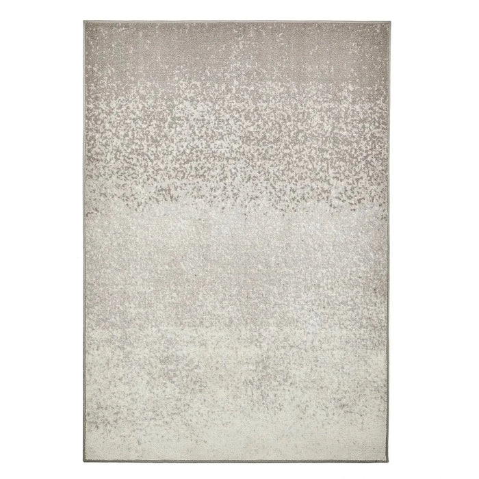 Grey ombre design rectangle washable floor rug