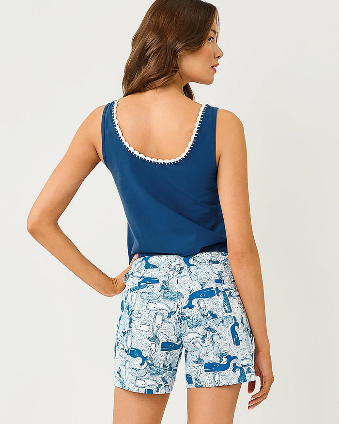Lilly Pulitzer - Gabbie Crochet Trimmed Knit Top - Starlight Navy