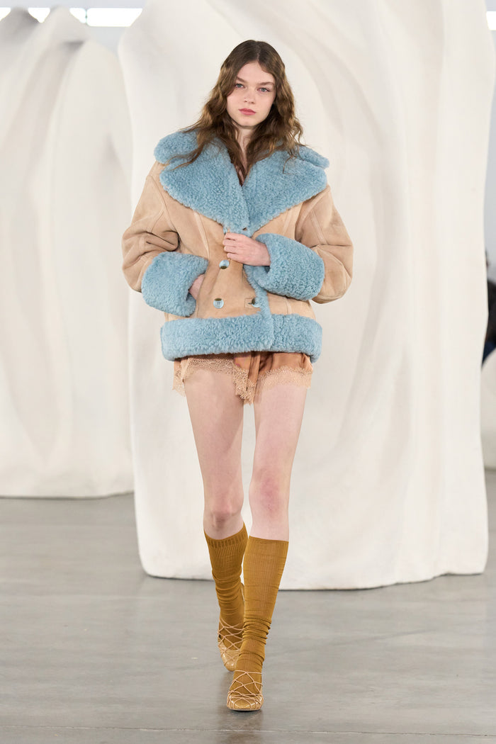 Georgina Silk Short - Macaroon