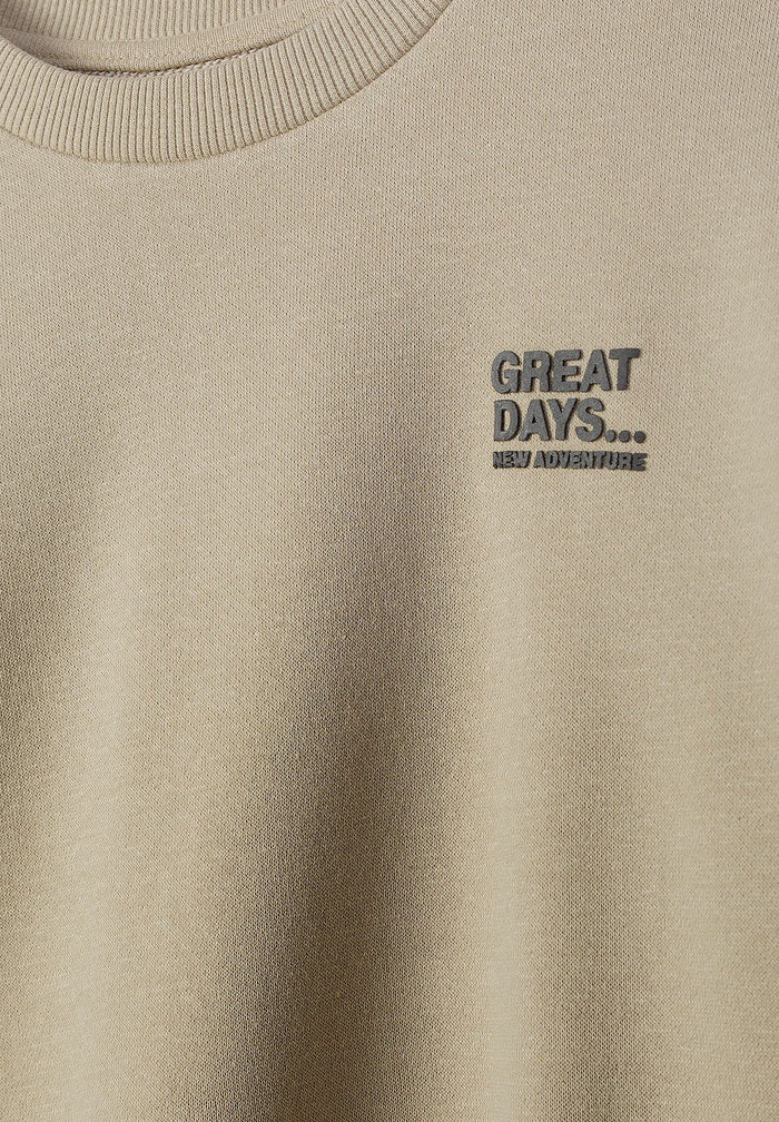 Sweatshirts 2-Pack Great Days, Beige Black - 7