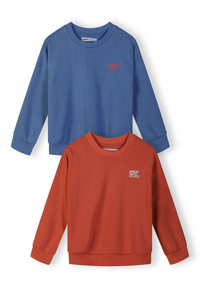 Sweatshirts 2-Pack Great Days Print Blue Red - 2