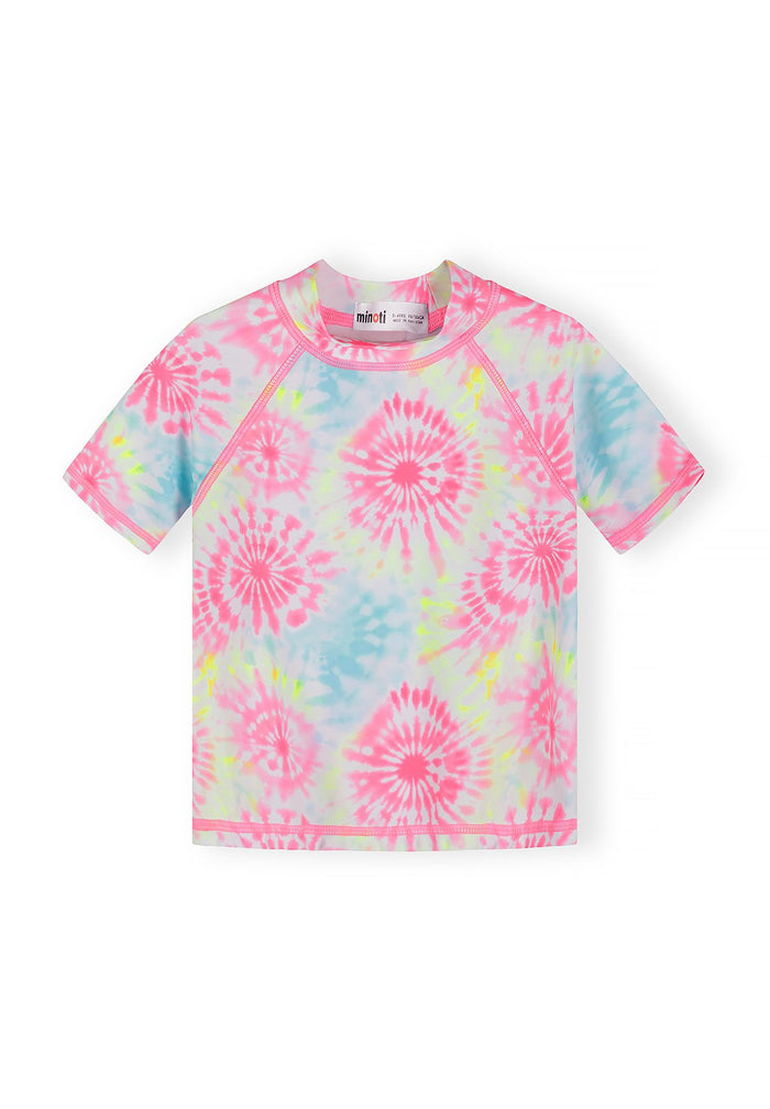 Swim T-Shirts 2-Pack, Raglan, Tie-Dye Blue Pink - 4