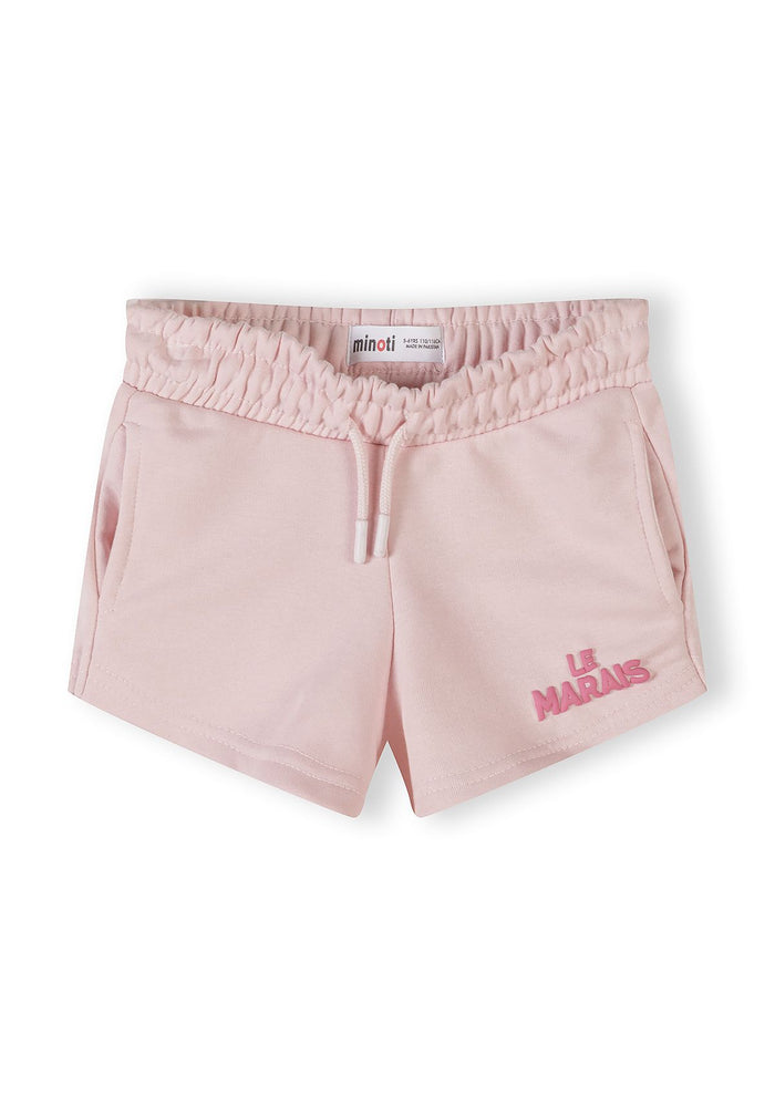 Sweatshirt and Shorts Set, Le Marais Print, Light Pink - 4