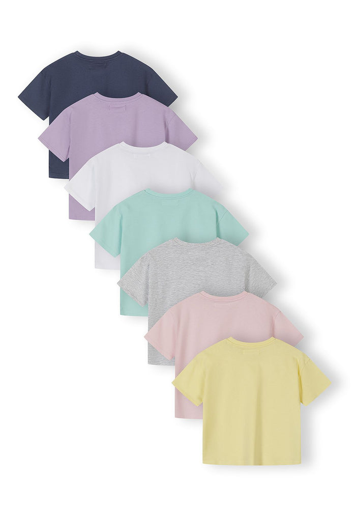 Short Sleeve T-Shirts 7-Pack, Multicolour, Crew Neck - 2