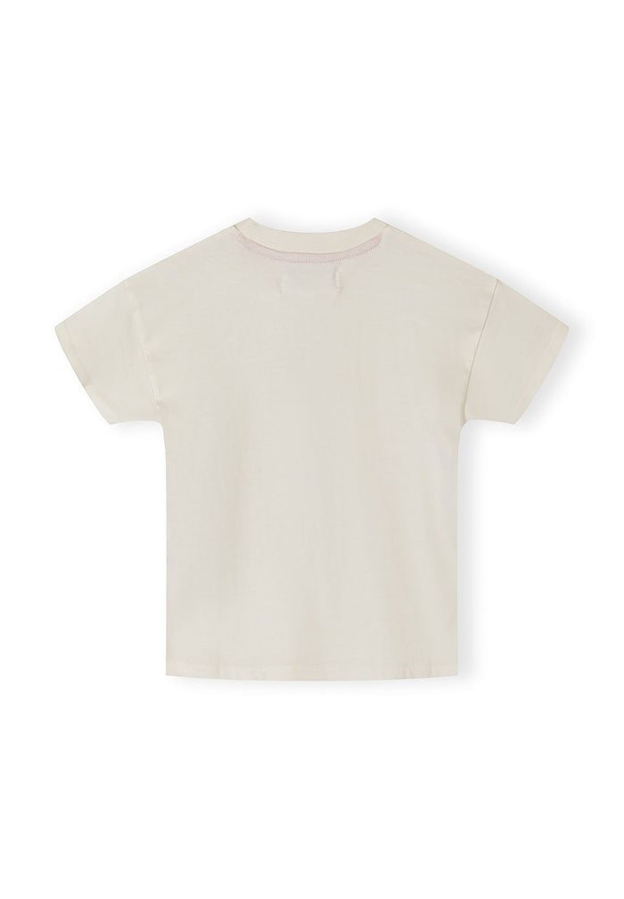 Short Sleeve T-Shirt, Daisy Print, Cream - 2