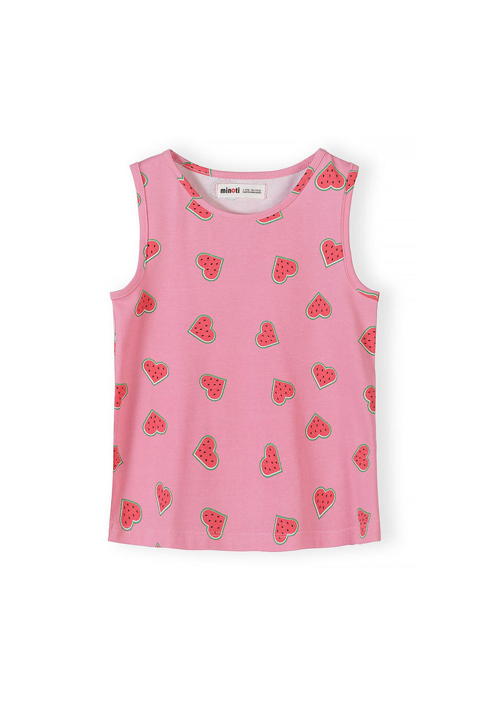Pyjama Set 2-Pack Watermelon Print Pink White - 5