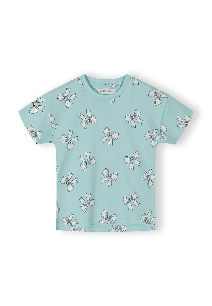 T-Shirts 5-Pack, Bow Print, Pink Mint White - 4