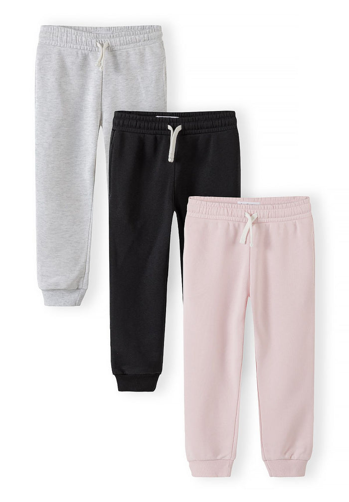 Joggers 3-Pack, Grey Black Light Pink - 1