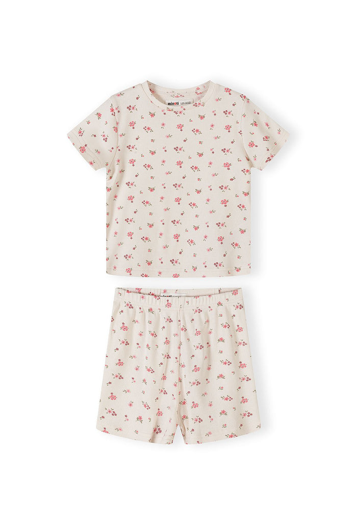 Pyjamas 3-Pack Floral Print Pink Cream - 6