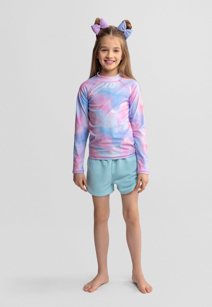 Swim T-Shirts 2-Pack, Pink Tie-Dye, Long Sleeve - 1