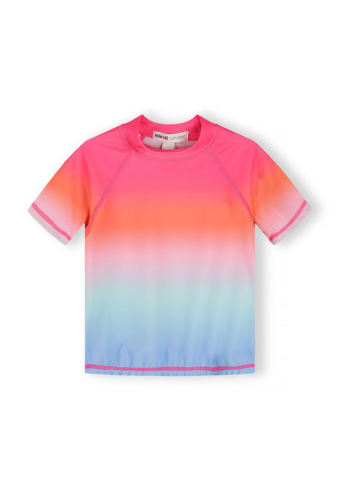 UV Rash Tops 2-Pack, Rainbow Ombre & Pink - 7