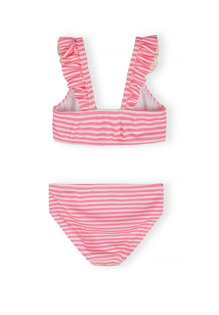 Bikini 2-Pack, Striped & Textured, Pink Orange - 3