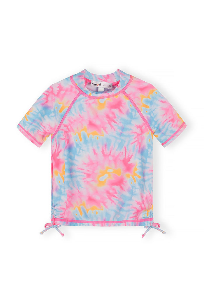 Rash Vest Set 3-Piece, Tie-Dye, Pink Blue - 2