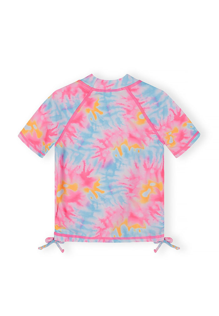 Rash Vest Set 3-Piece, Tie-Dye, Pink Blue - 3