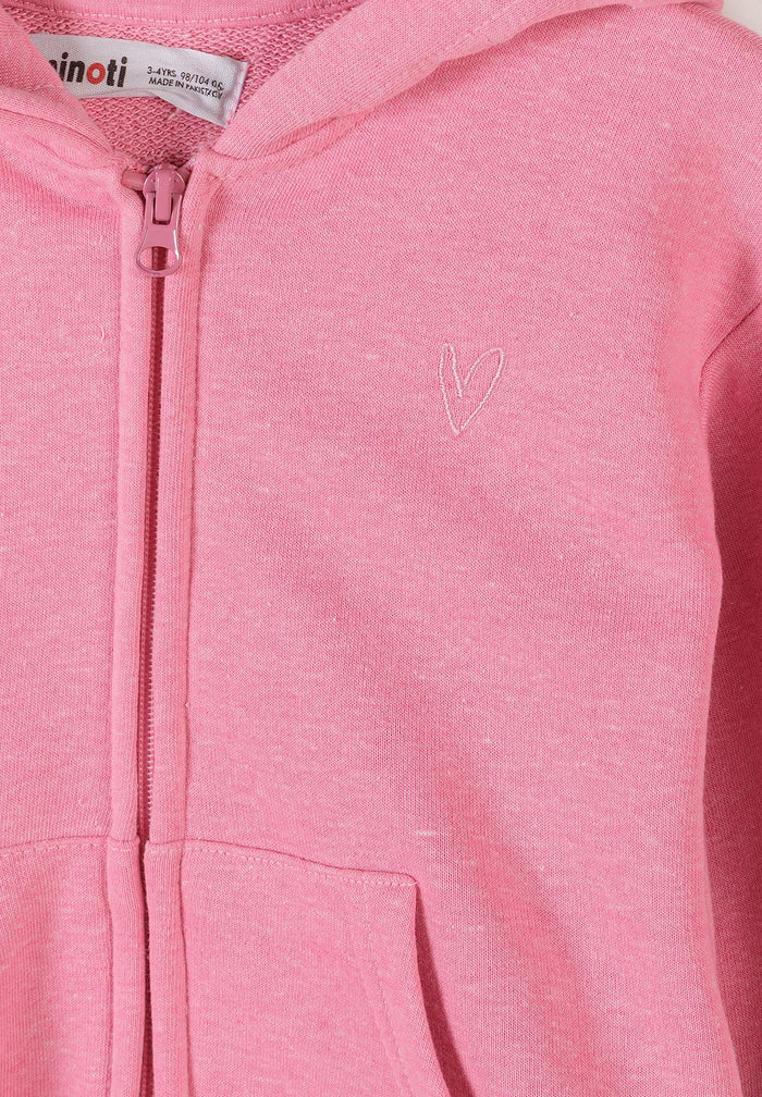 Zip-Up Hoodies 2-Pack, Pink Grey - 6