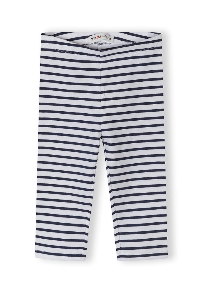 Capri Leggings 3-Pack, Hearts & Stripes, Red Navy Pink - 2
