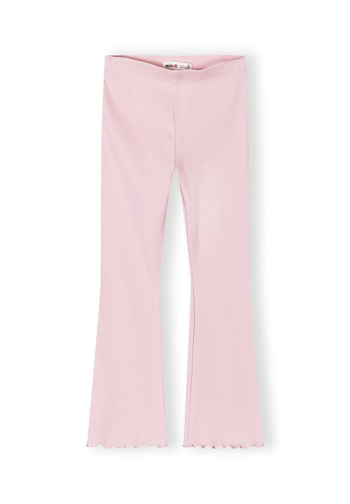 Ribbed Flare Leggings 3-Pack, Pink Purple Black - 4