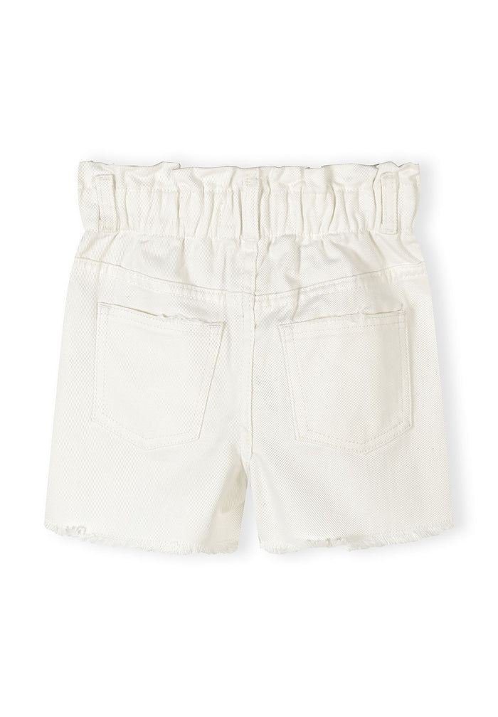 Denim Shorts 2-Pack, Button Front, Blue & White - 3